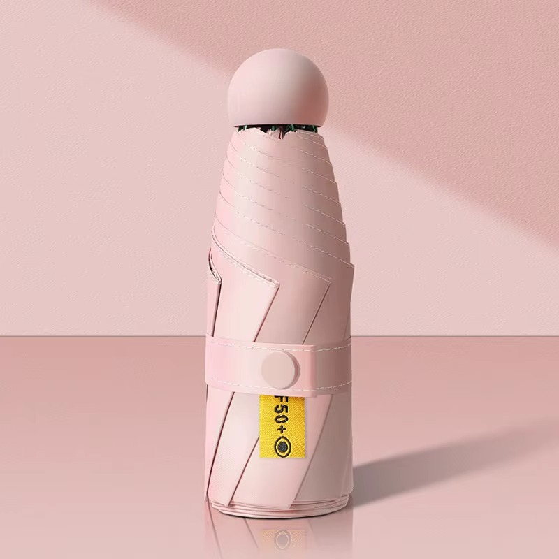 ワンタッチ自動開閉・完全遮光UVカット折りたたみ日傘(UPF50+)