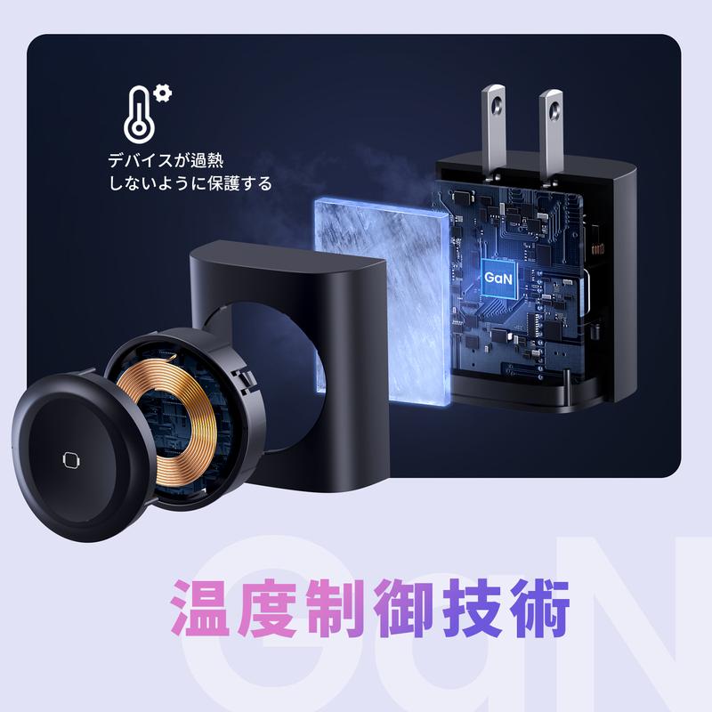 3in1 急速充電 USB-C＆USB-A Apple Watch対応充電器