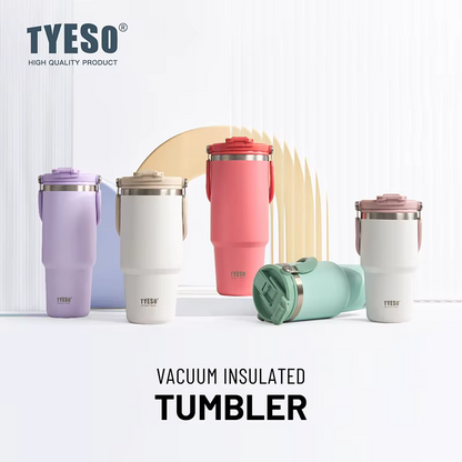 TYESO 大容量0.75L 真空断熱タンブラー｜漏れ防止・ワンタッチ式