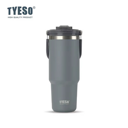 TYESO 大容量0.75L 真空断熱タンブラー｜漏れ防止・ワンタッチ式