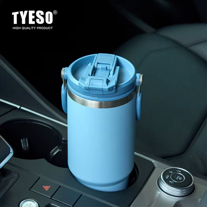 TYESO 大容量0.75L 真空断熱タンブラー｜漏れ防止・ワンタッチ式